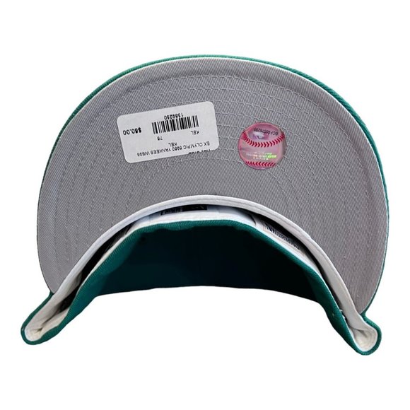 New Era New York Yankees 59FIFTY Fitted Hat Green 1998 World Series Patch 7 5/8 - Picture 6 of 6